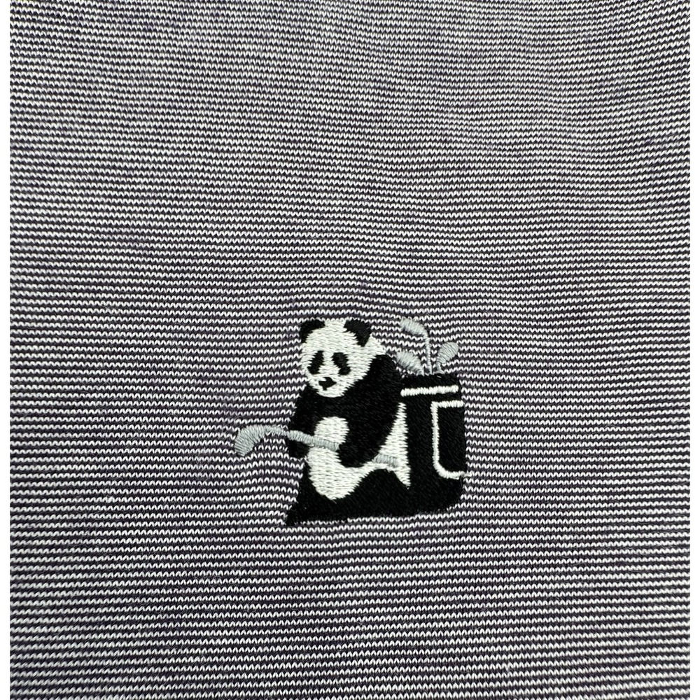 Travis Mathew Women's Golf Polo Purple Heather Embroidered Panda Logo Size Large - Picture 7 of 8
